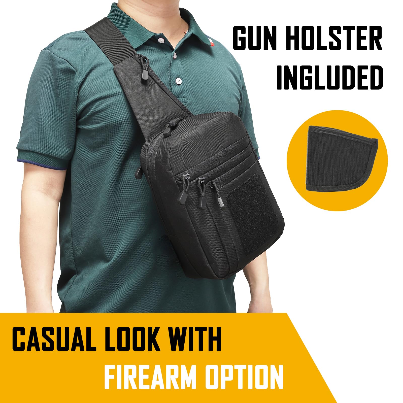 Torba na ramię do ukrytego nos – Edc Concealed Carry Sling Bag recenzja i cena